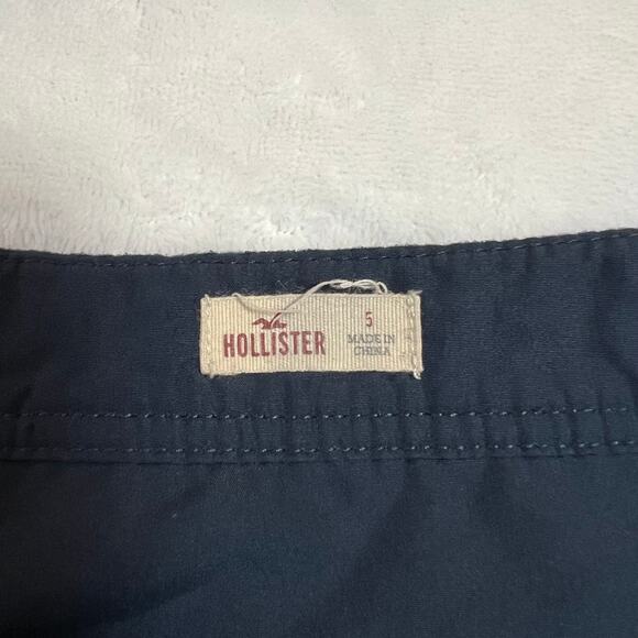 Hollister Faux Suede Button Front Mini Skirt Size 5 Preppy Casual Academia - Picture 3 of 7
